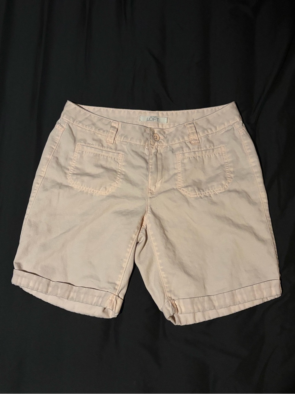 LOFT Women's Light Pink Chino Shorts